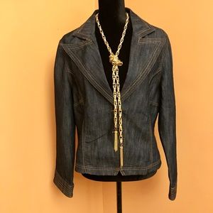 - Denim blazer- Riders by Lee jean blazer size XL